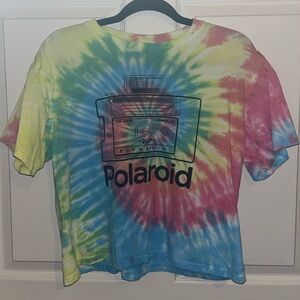 Polaroid tie dye t-shirt